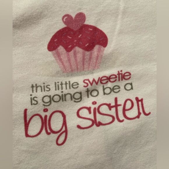Baby girl big sister announcement tee 18 - 24 months - Picture 4 of 4